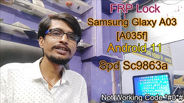World First Samsung A03 Frp Bypass 1Click Android 12/11 | Samsung A035f Unlock Google Account | 2022