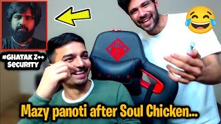 Ghatak Z+ Security to Godlike INS 🤣 | Mazy panoti on Soul | Soul vs Godlike | Lan Event BGMI #soul