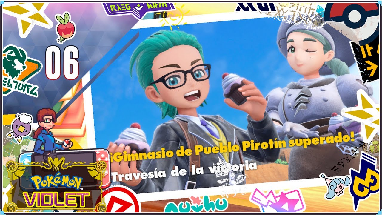 🍇 Pokemon Violet 🍇 | #06 - El Primer Lider de GYM de tipo BICHO ! - YouTube