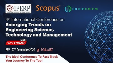 4th International Conference on Emerging Trends on Engineering Science, Technology and Management