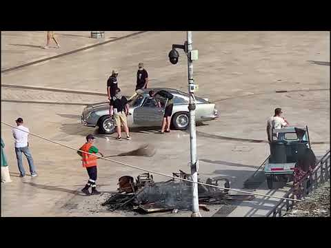 No Time To Die - Aston Martin DB5 filming in Matera, Italy (Aug 25th)