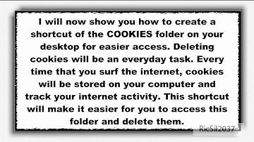 How to manually delete cookies in Windows 7