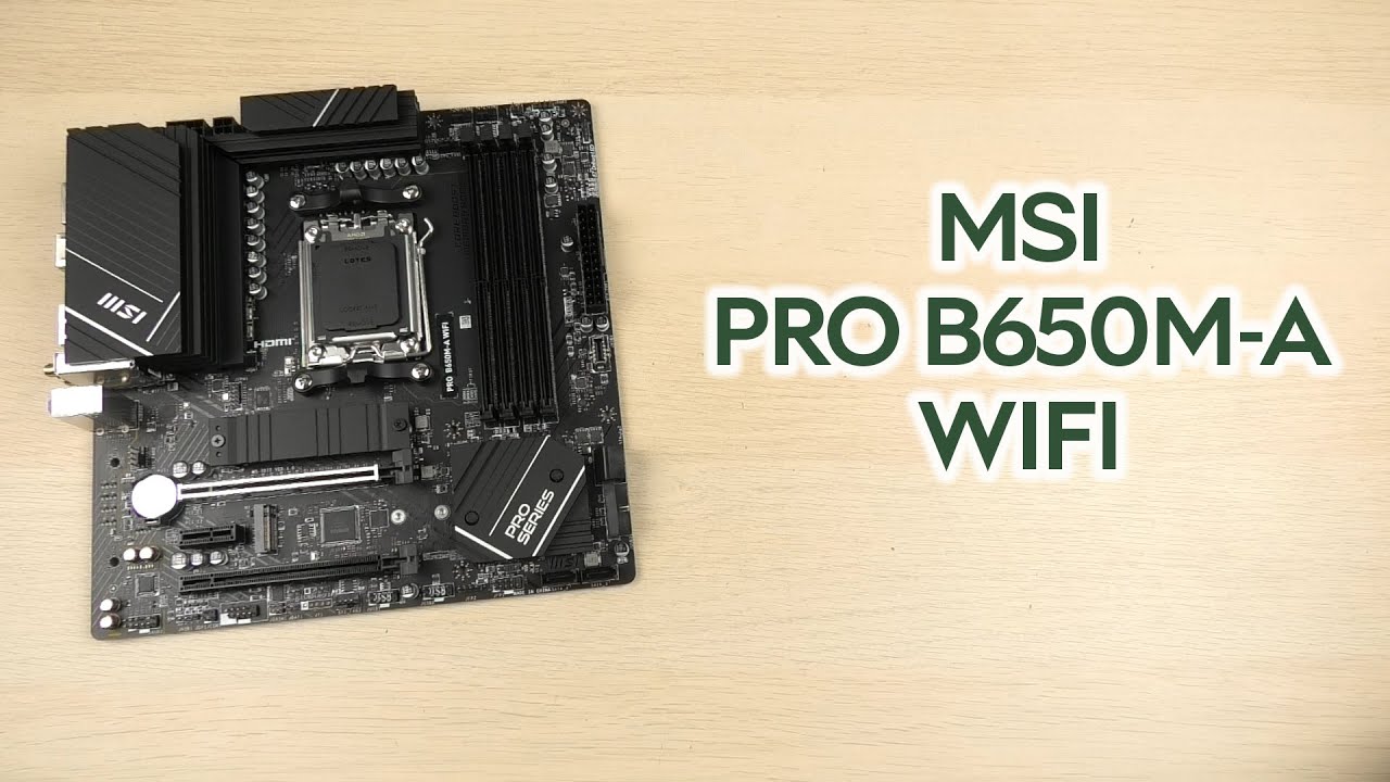 Материнская плата MSI PRO B650M-A WIFI (sAM5, AMD B650, PCI-Ex16