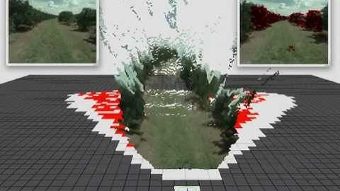 Stereo camera obstacle detection + navigability grid + point cloud