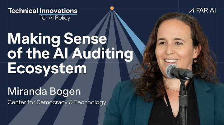Miranda Bogen - Making Sense of the AI Auditing Ecosystem [Technical AI Policy]