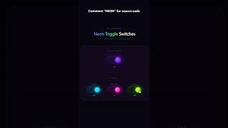 3D Neon Toggle Switch Made with Pure CSS!