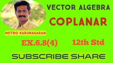 12th Std Maths Ex 6.8(4) If the straight lines (x-1)/2= (y+1)//= (z)/2 .... Are coplanar find Equati