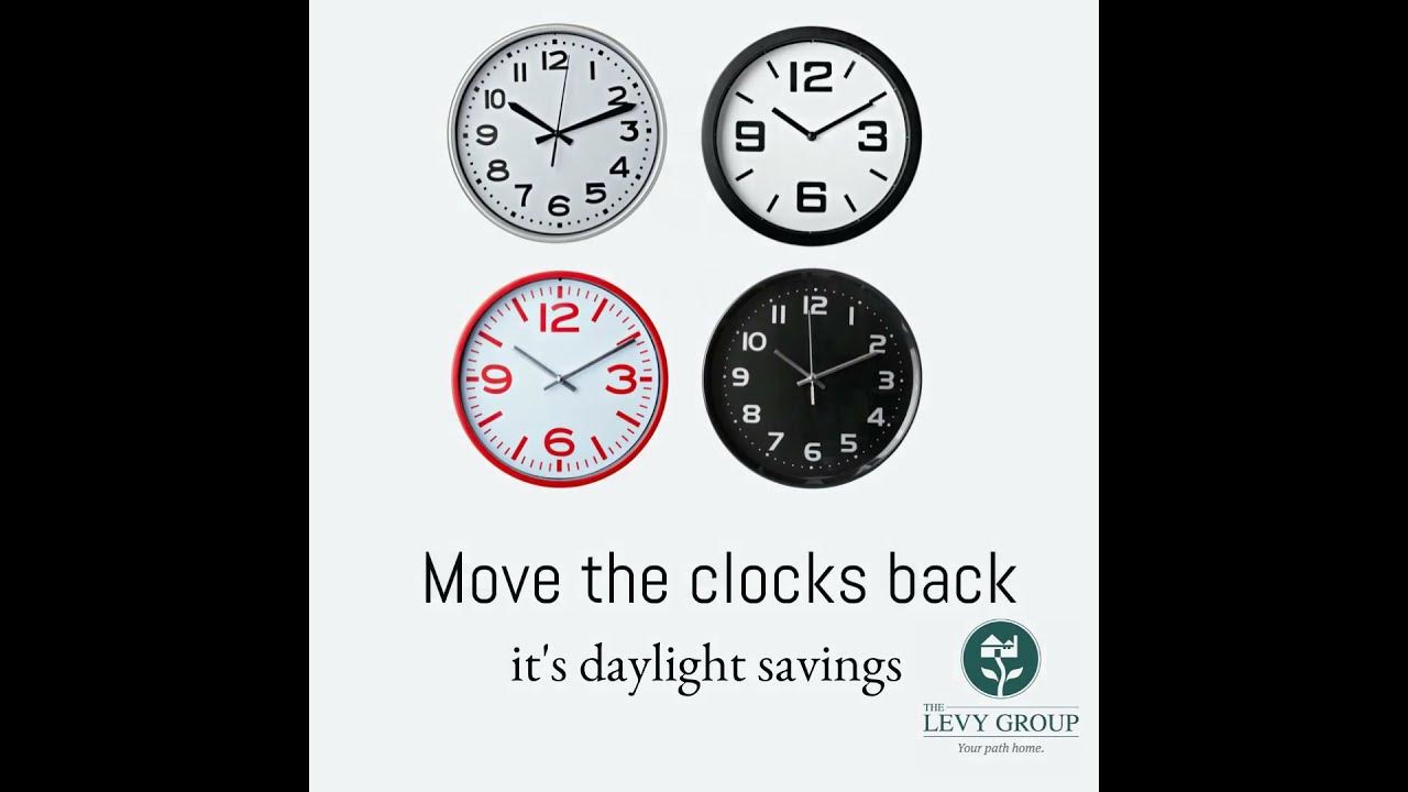 Move the clocks back YouTube