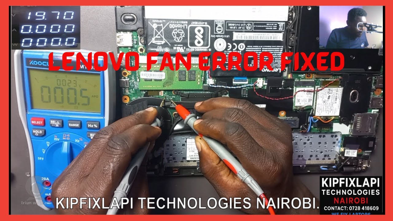 LAPTOP REPAIR: EASIEST WAY TO FIX LENOVO FAN ERROR, model Lenovo x270.