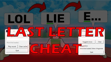 Roblox Last Letter Cheat / Script