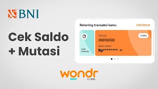 How to Check Balance & Account Transactions on Wondr by BNI