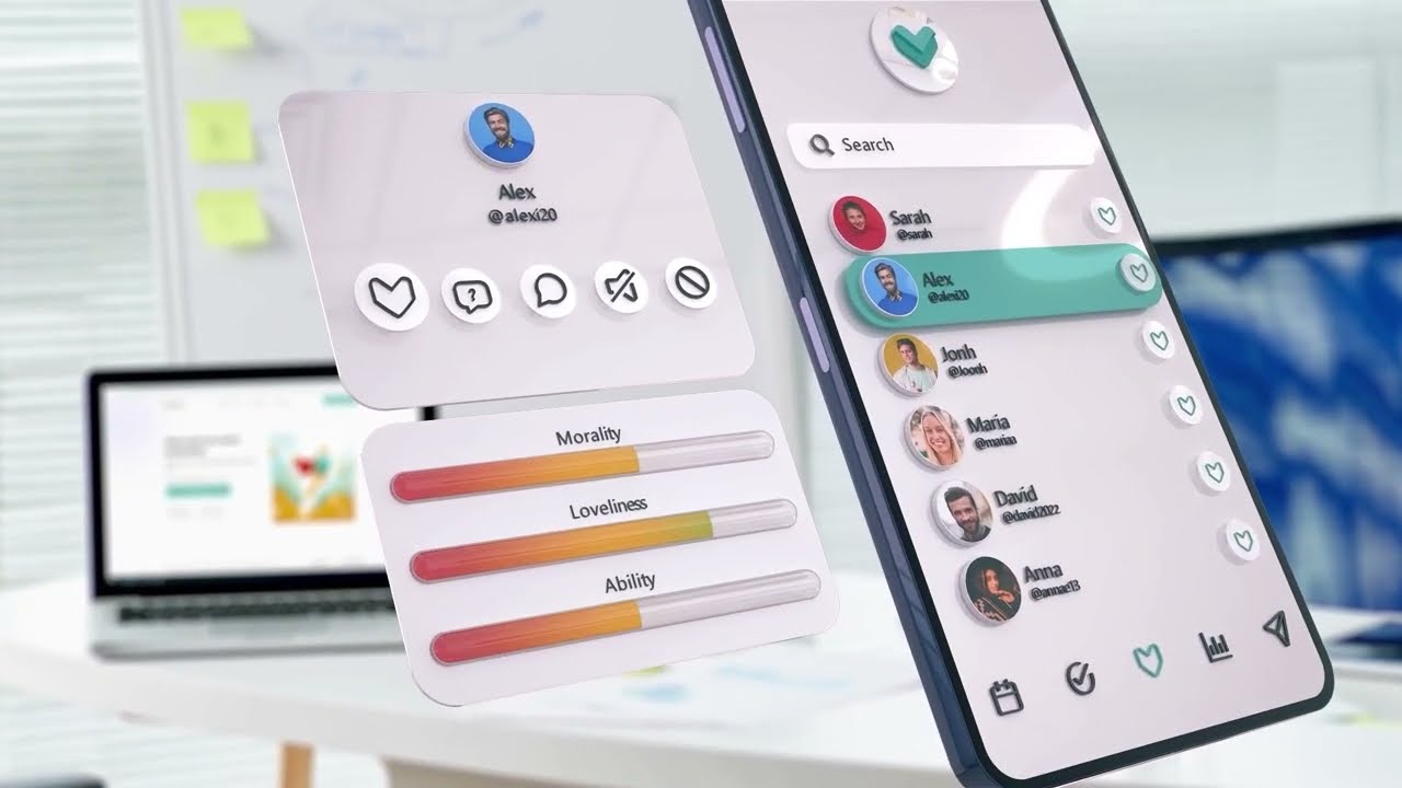 3D App UI Showcase | Animated Promo for Mobile Application