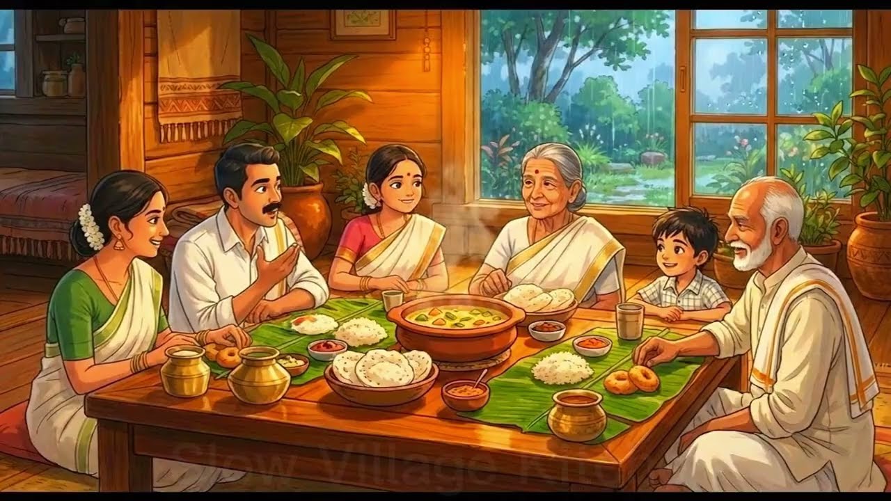 Cozy Monsoon Ambience at an Ancestral House (Ghibli ASMR) | Ghibli Animation