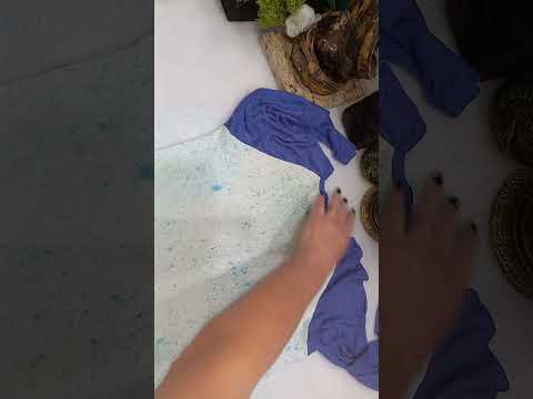 COMO DISFARÇAR MANCHAS EM ROUPAS USADAS COM TINTA DE TECIDO.