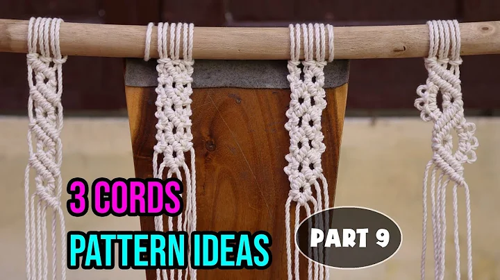 How to Macrame | DIY Macrame | 3 Cords Pattern Ideas | Design & Tutorial by LIT decor (Part 9)