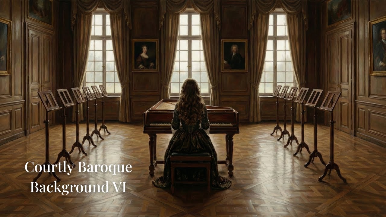 バロック音楽 チェンバロの優雅な響き　Courtly Baroque Background VI Structured Court Music in Motion