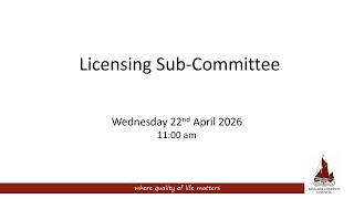 21/04/2026 - Licensing Sub-Committee meeting