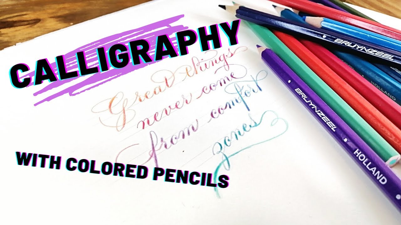 Colored Pencil Calligraphy Pencil Calligraphy Colored vrogue.co