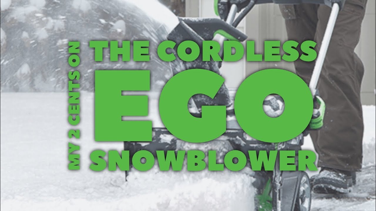 My thoughts on the EGO SNT2102 cordless snowblower YouTube