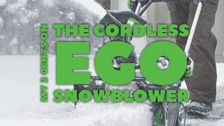 My thoughts on the EGO SNT2102 cordless snowblower