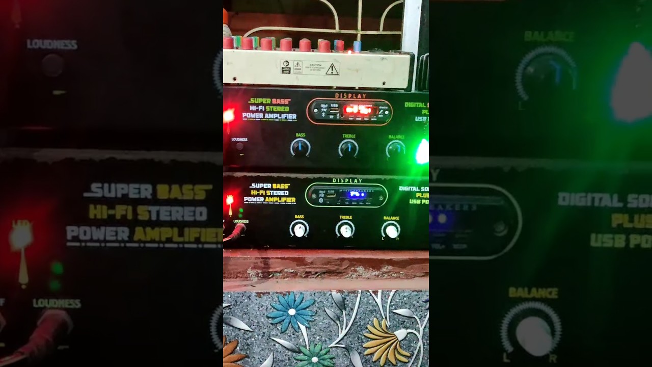 Amplifier: 250Watts + 250Watts RMS Output