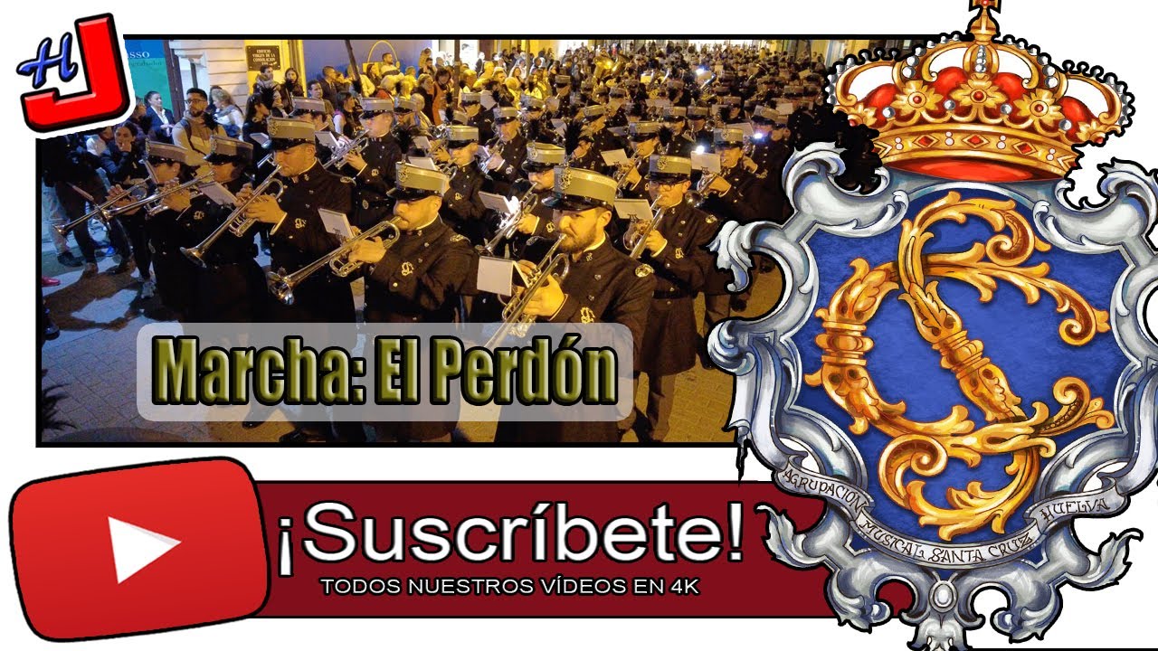 🎼 Marcha: El Perdón 🎺 AM Santa Cruz Huelva 🥁 CUARESMA 2024 ⚜️4K 📹