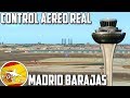 CONTROL AEREO EN EL AEROPUERTO DE MADRID BARAJAS // IVAO ATC //