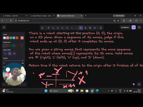 657. Robot Return to Origin | LeetCode Solution Step by Step 🧠