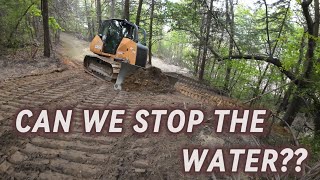 Grading Logging Road To Stop Erosion