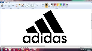 Adidas logo in MS PAINT