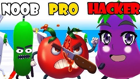 NOOB vs PRO vs HACKER - Hit Tomato 3D | Gameplay Walkthrough (Android,iOS)