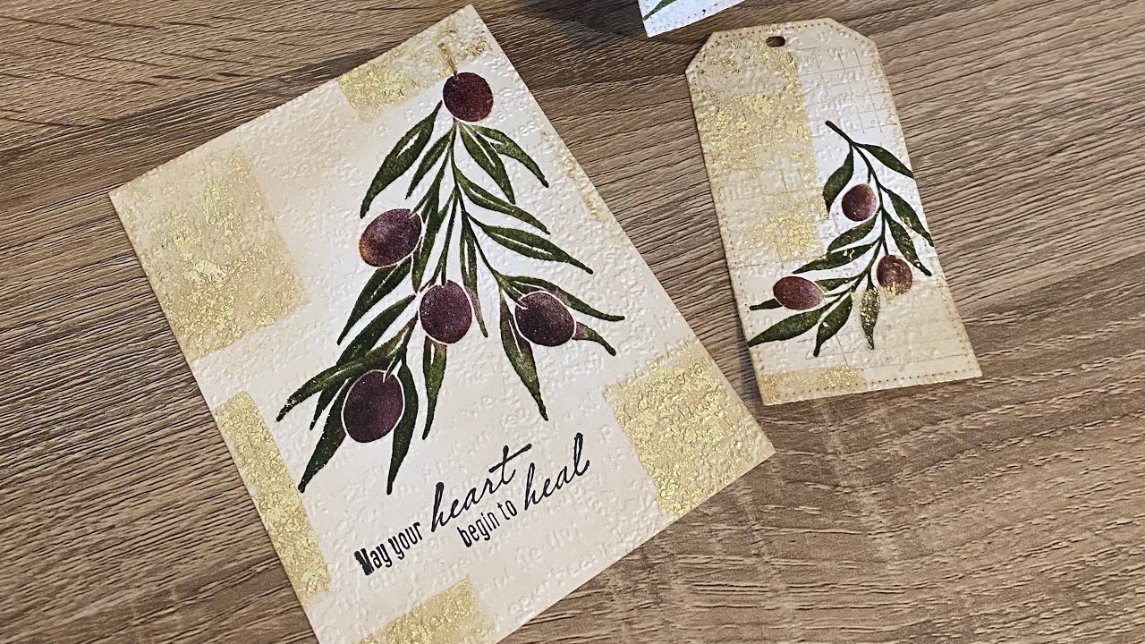 Olive Branch Stamp Set and at least five techniques! YouTube