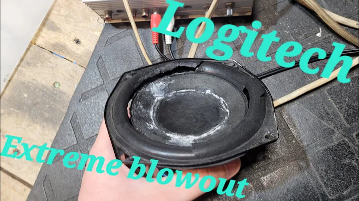 Old Logitech woofer extreme blowout | Perfect focus