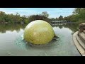 mysterious slime bubble pops..
