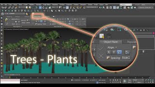 3Ds Max Object Paint: scattering objects (Trees- Plants)