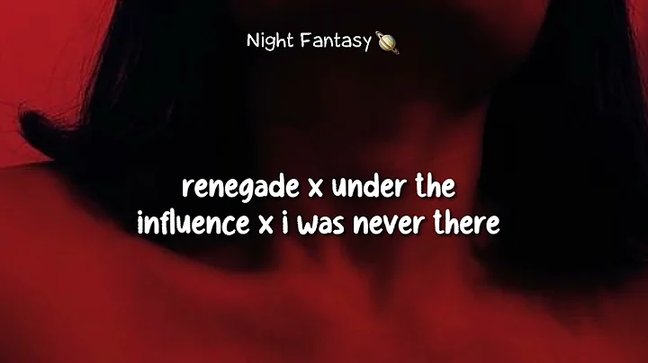 Renegade x under the influence x i was never there / slowed song + empty arena
