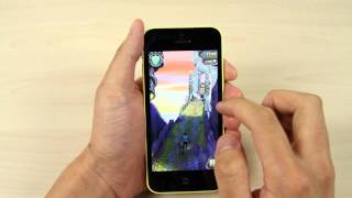 Apple iPhone 5C Temple Run 2 game play video screenshot 5