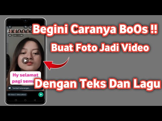 Cara membuat Foto menjadi Video dan Ada tulisan Dan musiknya | Terbaru 2023 class=