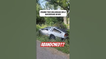 ABANDONED DeLorean found on road in West Virginia! #backtothefuture #shorts #80s