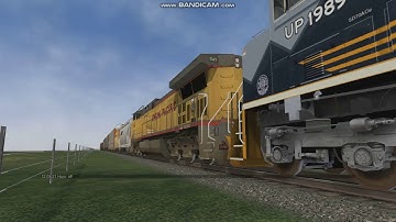 Open Rails| Chasing UP 1989 on the BNSF Scenic Sub