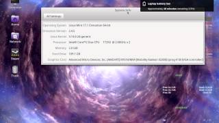 Showing a Linux Mint 17.1 Rebecca on a 2006 MacBook Pro 5.1