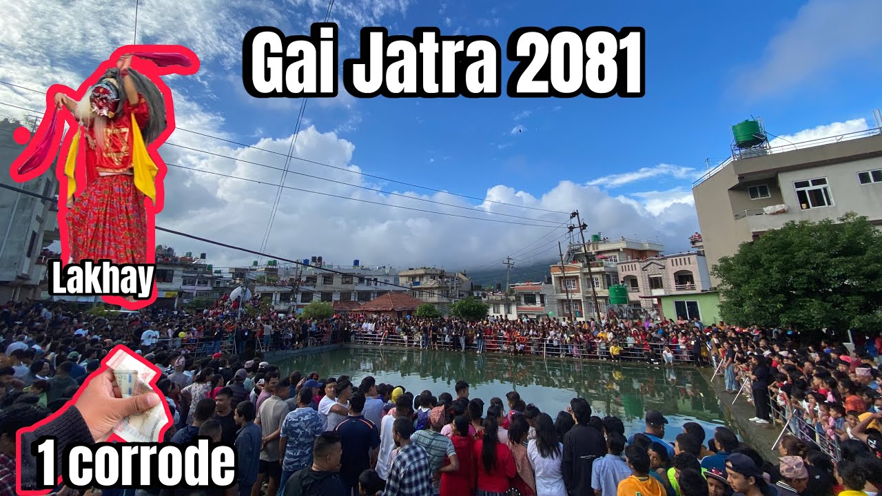 Thankot Gai Jatra 2081 Lakhay Dance  1 corrode xa ne fari guys