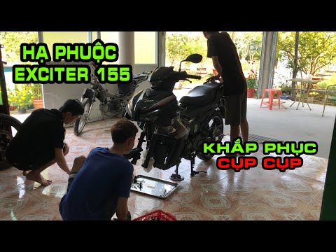 Video Hạ Phuộc Trước Cho Exciter 155 VVA , Khắc Phục Tiếng... - youtube