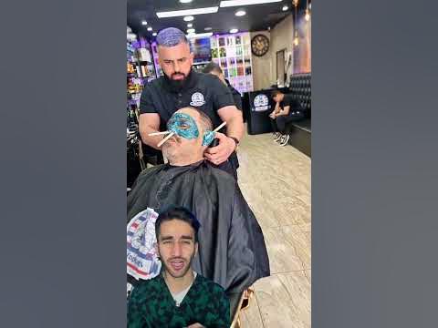 жесткое удаление воском волос с лица или мужская депиляция - YouTube