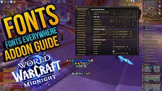 How to change FONTS in World of Warcraft: Font Control addon