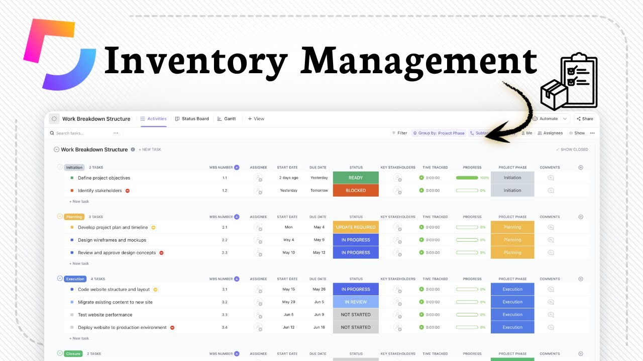 How to Use ClickUp for Inventory Management - YouTube