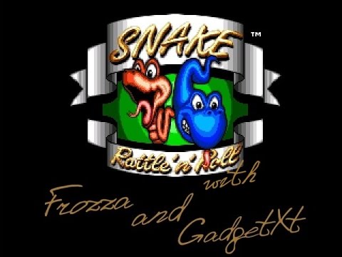 Frozza and GadgetXt играют в Snake Rattle N Roll (Реквест на игру)