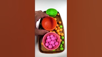 Color Sorting Wooden Balls ASMR  #oddlysatisfying #marbles #asmr #reverse #satisfying #relax