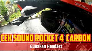 Test sound knalpot norifumi Rocket 4 Carbon | Suara Norifumi Rocket 4 Carbon | CRF Standart ECU JUKE