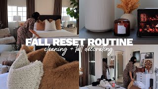 fall reset vlog: cleaning + fall decorating